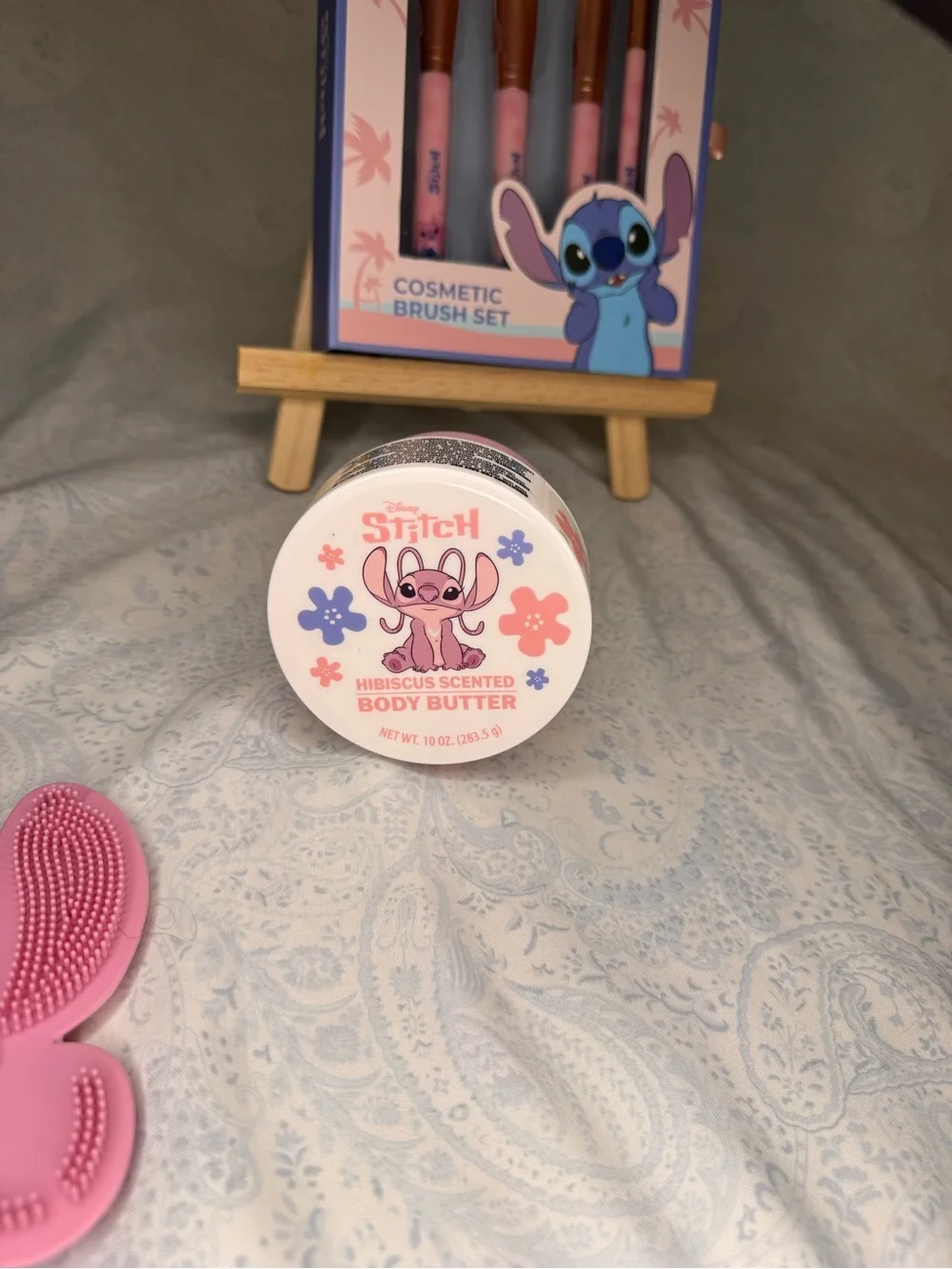 Disney Stitch and Angel Ultimate Makeup, Body Care & Cosmetic Bag Bundle